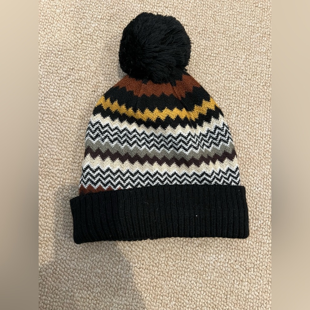 Missoni for Target brown/ black zig zag hat